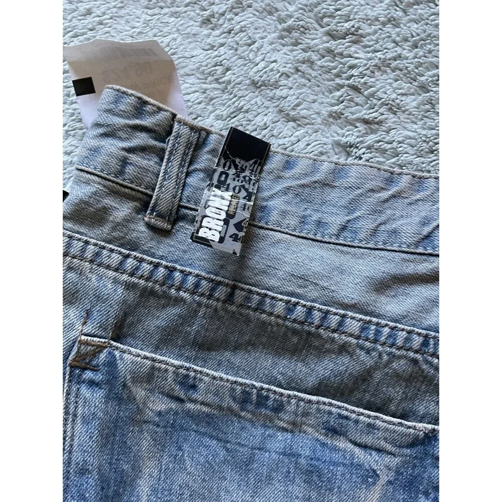 Zoo York Bronx Unbreakable Mens Dark Wash Straight Leg Button Fly Jeans Sz 40